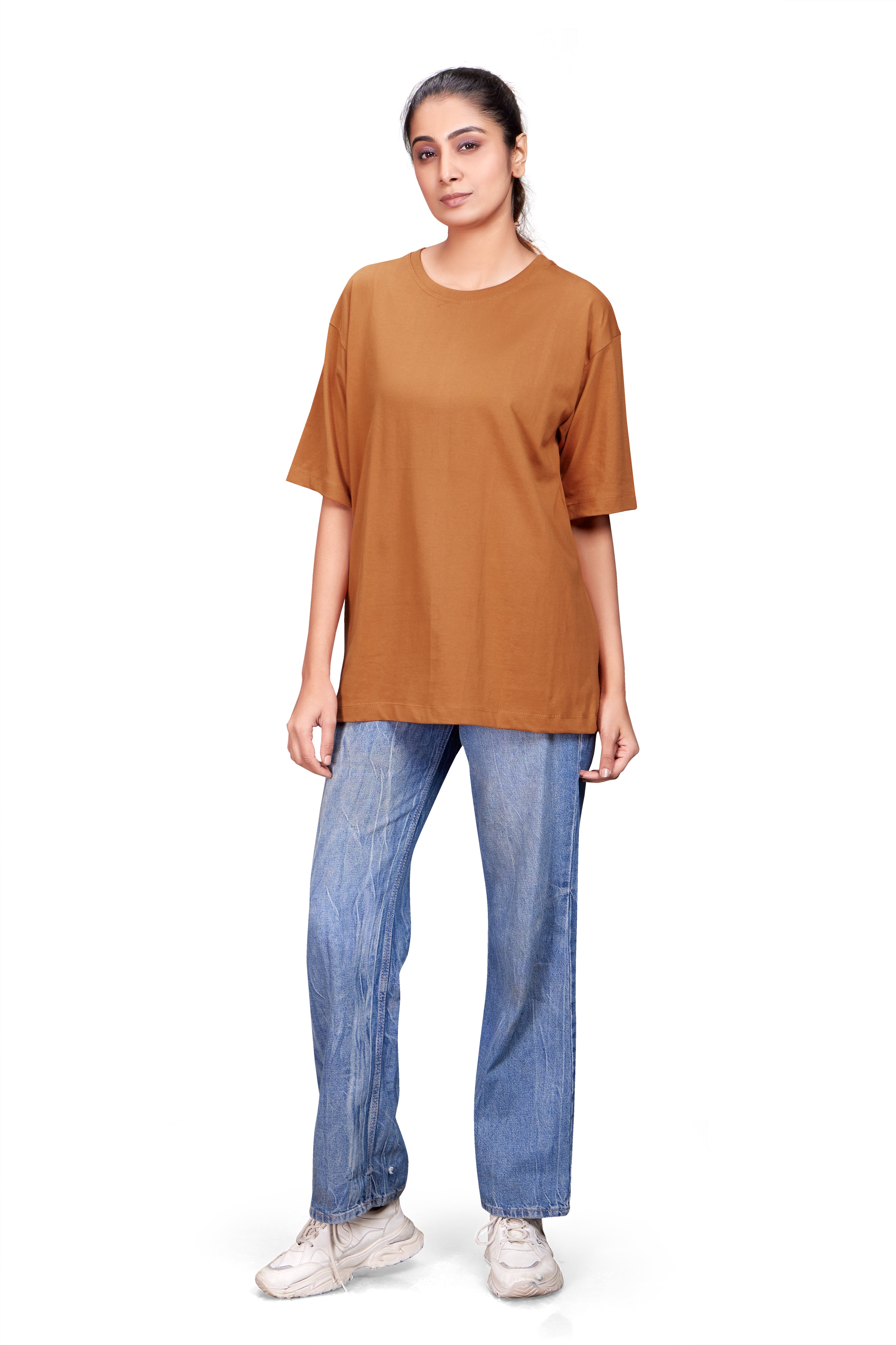 WOMENS SOLID OVERSIZED T-SHIRT