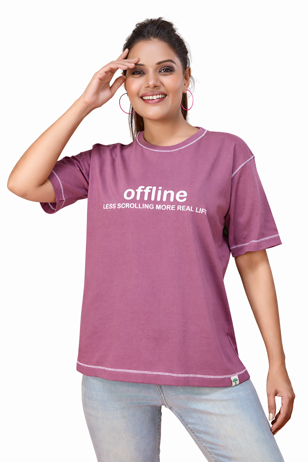 Typography Oversized T-shirt – Peepul Tree