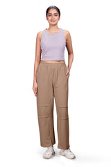 TEXTURED WOMEN RELAXED FIT PANT