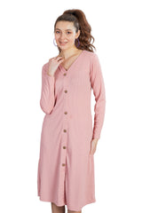 V-Neck Full Sleeves Dress