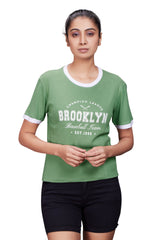 COTTON RIB NECK CROP TOP