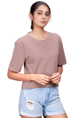 TEXTURED CROP TOP