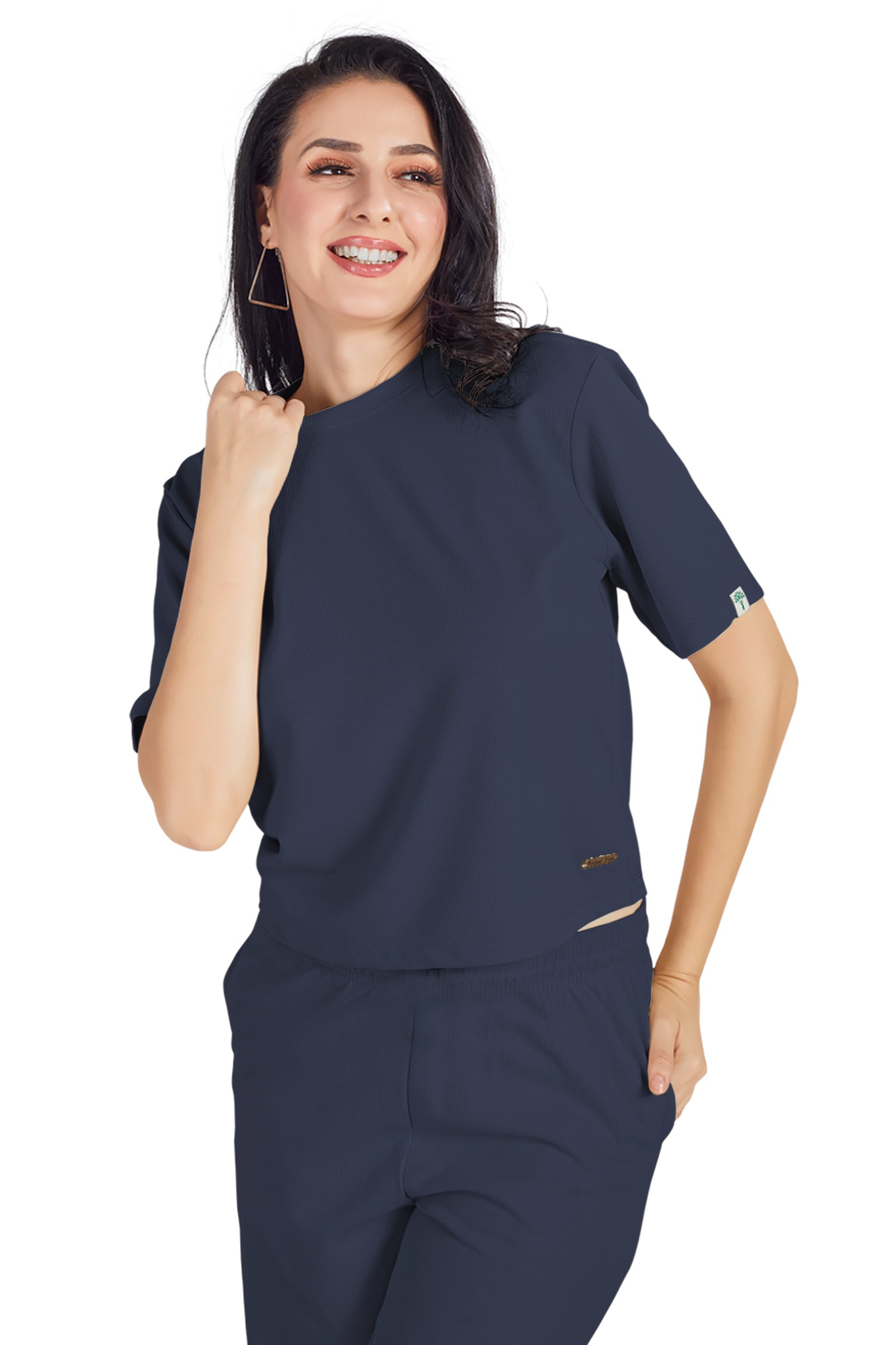 SELF TEXTURED SOFT WAFFLE KNIT CO-ORD SET