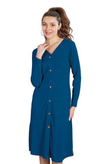 V-Neck Full Sleeves Dress