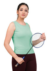 Sleevless Activewear Crop Top