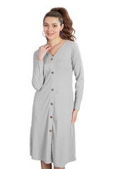 V-Neck Full Sleeves Dress