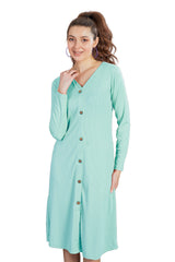 V-Neck Full Sleeves Dress