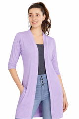 Solid Long Sleeves Shrug