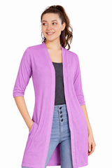 Solid Long Sleeves Shrug